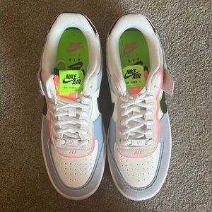Nike Air Force 1 shadow neon- never worn- no box